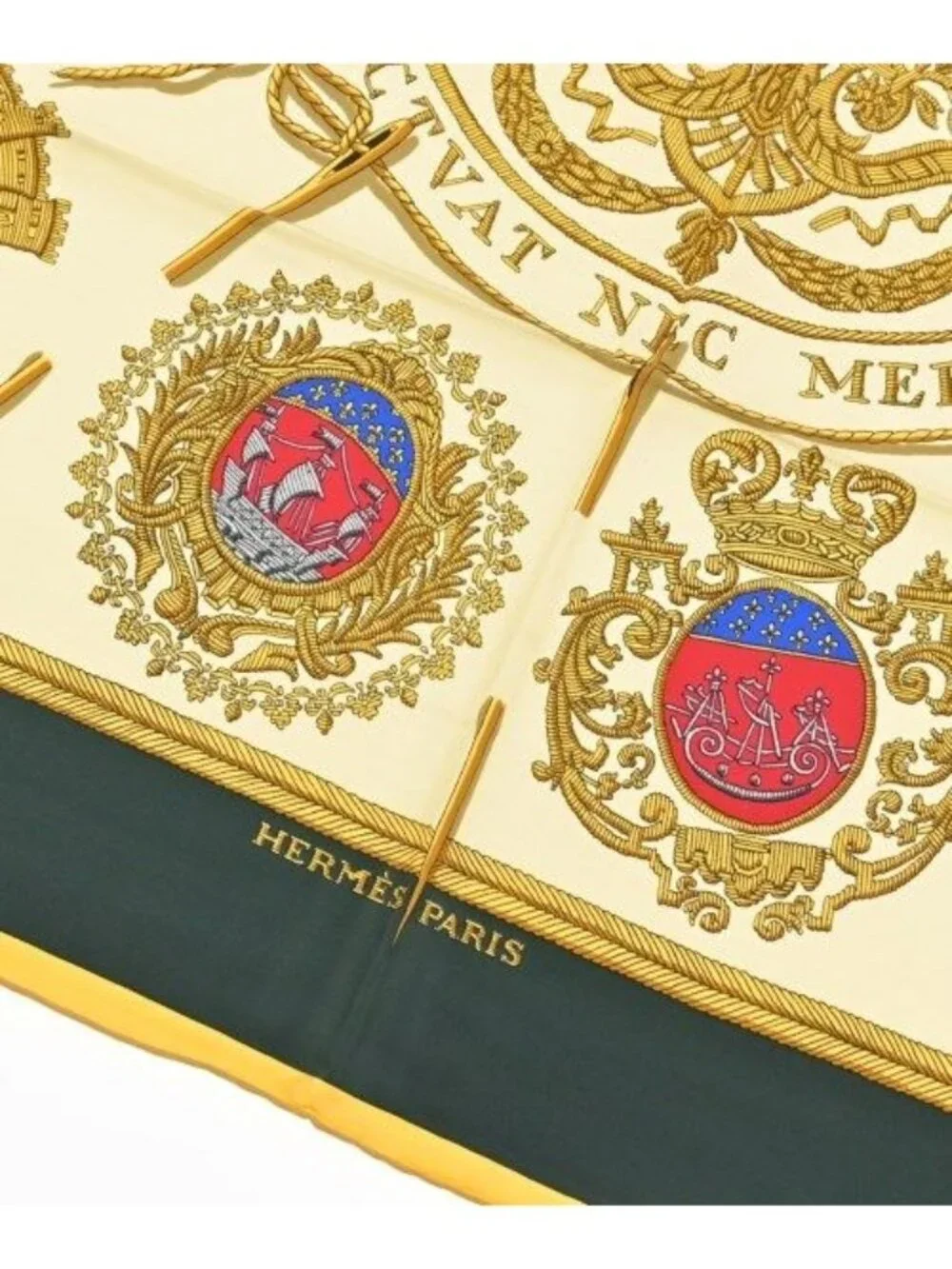 Hermes Bandana Scarf Ivory